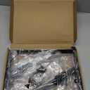 4 Pack L12 x H 8" Black Heavy Duty Shelf Brackets with Screws Metal Shelf Brackets Shelf Support Angle Brackets for Shelves L Brackets Heavy Duty Floating Shelf