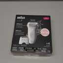 Braun Epilator Silk-pil 7, Hair Removal Device, Women Shaver & Trimmer, Wet and Dry, Wide Head, Includes Shaver Head and Trimmer Comb, SE7-041, Silver