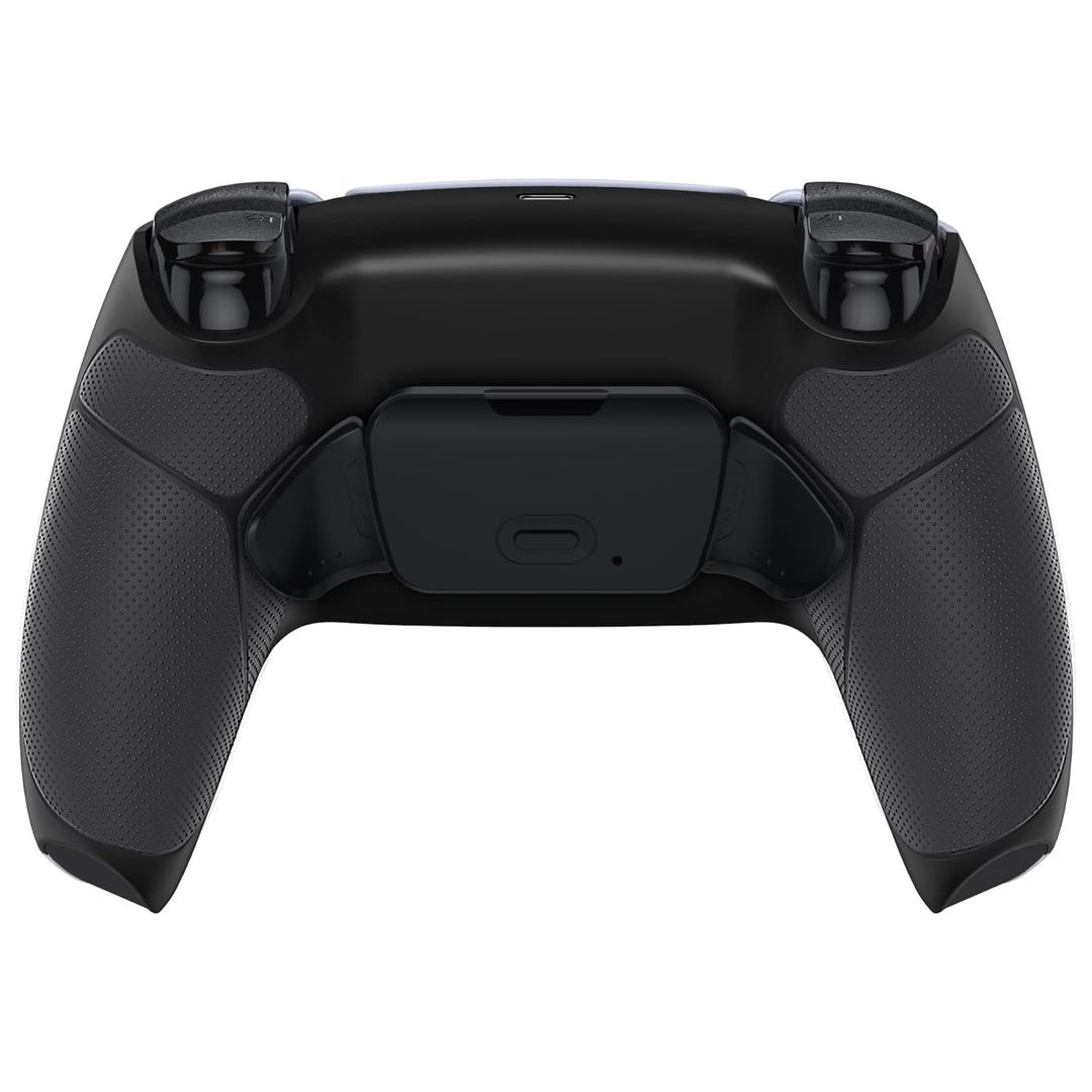 eXtremeRate Black Rubberized Grip Programable Rise 2.0 Remap Kit for PS5 Controller BDM-010 BDM-020 Models, Custom Upgrade Board & Redesigned Back Shell & Back Buttons Set for PS5 Controller