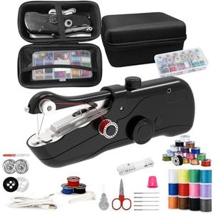 Beginner's Sewing kit with Storage Handheld Sewing Machine, Portable Sewing Machine with Storage, Electric Switch, Two Speed Modes,Easy to Operate.Sewing Machine for Beginners.