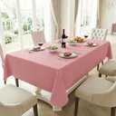HX&OD Rectangular Tablecloth Cationic Fabric Waterproof Stain Resistant Wrinkle-Resistant for Home/Decoration/Party/Buffet/Wedding/Dining Room/Camping