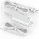 Power Cord for Cricut Explore air 2, Expression 2, Maker, Explore Air, Explore One Create Cake Mini Original Replacement for Cricut Maker KSAH1800250T1M2 Cutting 18V Charger Power Supply (White)
