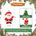 Garma 48Pcs Mini Christmas Ornaments Small Christmas Tree Decorations Set with Santa Claus Snowman Bells Tiny Xmas Hanging Ornaments Miniature for Christmas Tree Decor