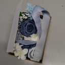 Ling's moment 2pcs Prom Wrist Corsage Artificial Flowers, Girl/Mother Corsages Wristlet Dcor for Homecoming/Wedding/Anniversary, etc. Dusty Blue