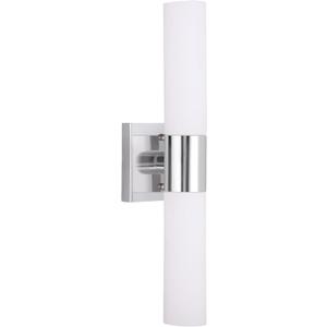 Livex Lighting 10102-05 Aero 2-Light Bath Light, Chrome, 4.5" x 18"