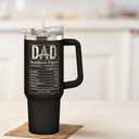 Gifts for Dad from Daughter - Dad Gifts from Daughter - Fathers Day Gift for Dads - Birthday, Father's Day, Christmas Gift for Dads - Father Ideas for Men - 40 Oz Stainless Steel Tumbler