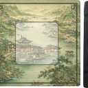 Ancient Chinese Town Landscape Mahjong Mat for Table 31.5in