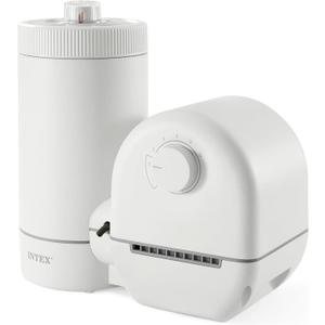 INTEX C1500 Cartridge Filter Pump for AGP: 1500 GPH Pump Flow Rate - Cartridge Gauge Indicator - HydroAeration Technology - Includes Type A Filter Cartridge - Turnover Rate/System Flow 1180 GPH