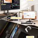 monTEK Stable Single Monitor Stand, Freestanding Monitor Arm for 17 to 32 inch & 22lbs Capacity Screen, Adjustable Height Desk Mount with Swivel and Tilt, VESA 75x75/ 100x100mm