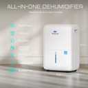Energy Star Certified 52 Pint Dehumidifier for Home and Basement, Portable Dehumidifier with Drain Hose and 1.59 Gal Water Tank, Quiet Dehumidifiers for Bedroom, Living Room, Garage.
