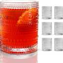 Hobnail Drinking Glasses, Vintage Glassware Set of 6, Vintage Drinking Glasses 11.75 oz, Bubble Glasses Drinking, Hobnail Glasses, Vintage Glass Cups, Jupiter Glasses for Juice, Soda, Beer, Whisky
