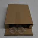 Jinei 15 Pcs 6 oz Spherical Plastic Potion Bottles Ball Shape Sand Art Bottles with Funnel Christmas Cocktail Ornament Balls Candy Jar for DIY Wedding Party Crafts Decoration(Wood Color, Cork)