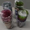 US Acrylic Splash [Set of 16] 18 ounce Plastic Stackable Water Tumblers in Jewel Tone Colors Value Set of Drinking Cups, Reusable, BPA-free, Made in the USA, Top-rack Dishwasher Safe