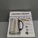 Hamilton Beach 1.7 Liter Temperature Control Electric Kettle, Water Boiler & Heater, Fast Boiling 1500 Watts, BPA Free, Cordless, Auto-Shutoff and Boil-Dry Protection, Stainless Steel (41020R) (1.8 Quarts)