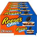 REESE'S OREO Milk Chocolate and White Creme Peanut Butter Cups, Candy Packs, 1.4 oz (24 Count) (EXP 10/31/26)