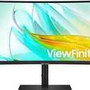 Samsung 34 ViewFinity S65UC, Ultra-WQHD, 100Hz, AMD FreeSync HDR10, KVM Switch Built in Speakers with USB-C Curved Monitor, LS34C654UANXGO, 2025