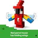 LEGO Minecraft The Parrot Houses Building Toy for Boys and Girls 8+ - Minecraft Video Game Kids Toy - Includes Jungle Ranger and Parrot Handler Minifigures and Accessories - 21282