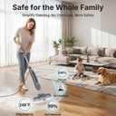 OLIXIS Steam Mop, All-in-One Scrubbing Steam Mops for Floor Cleaning with Rotating Pads, Floor Steamer with 2 LED Lights, 4 Cleaning Modes, Swivel Steering, 16.4 FT Cord, Safe for Hardwood and Tile