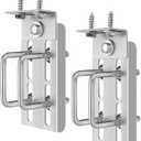 Yaocom 2 Sets 8" Boat Trailer Bunk Brackets, Galvanized Double U Bolt Swivel Top Bunk Bracket Kit for 1.5" x 3", 2" x 3", 3" x 3" Boat Trailer Cross Member, Boat Trailer Bunk Brackets