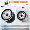 2pcs Oil Filter Compatible with 49065-2057 49065-2076 49065-2077 49065-7002 49065-7007 531307389 531307043 Kohler 25-050-01 28-050-01S Bobcat 2722463 416-4153 416-4537
