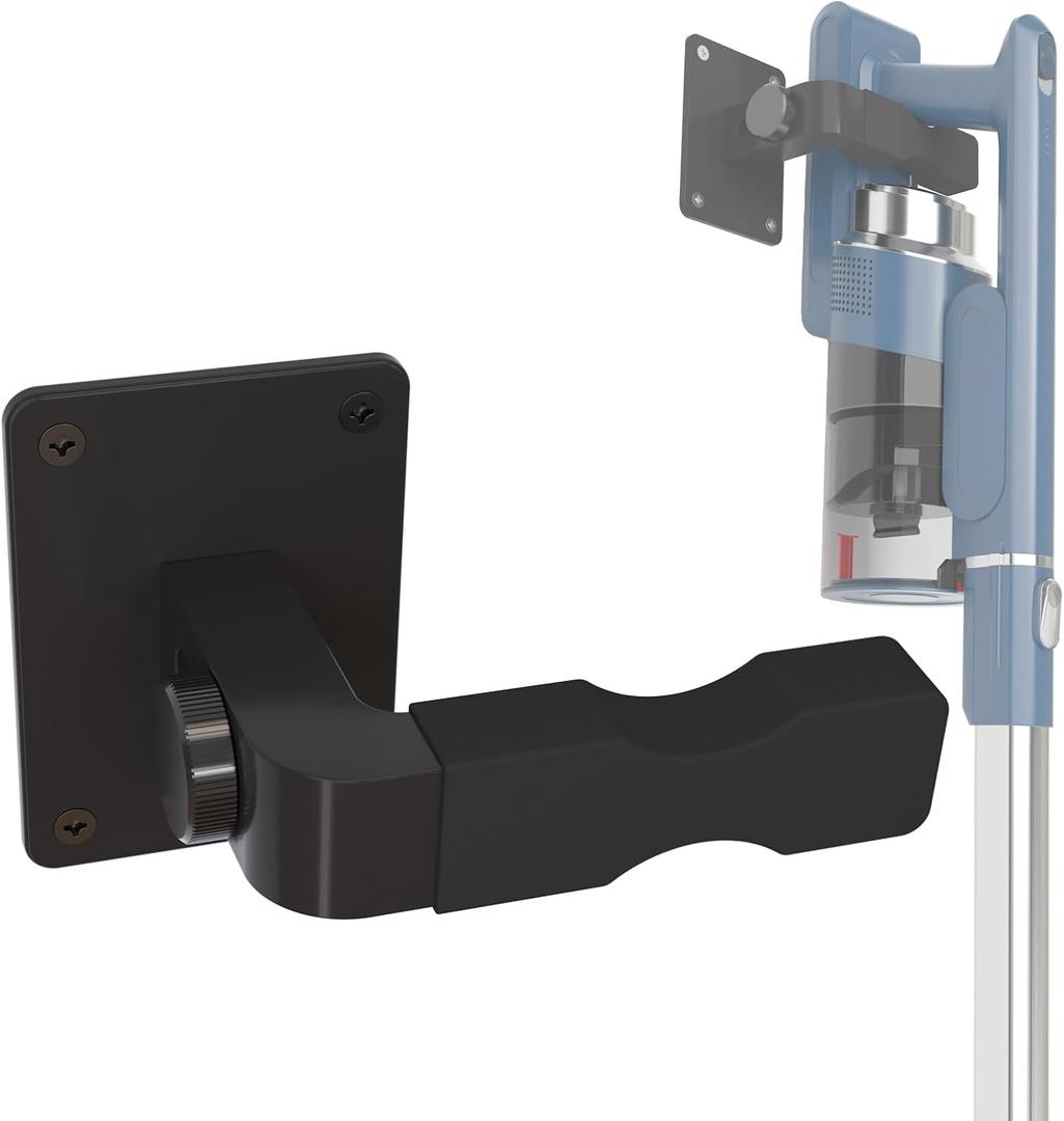 Adjustable Vacuum Wall Mount for Shark Vacuum Shark Cordless Vacuum Wall Mount Compatible for V7 V8 V10 V11 V12 V15 Shark IX141 IZ562H IZ682H IZ361H IZ462H IZ163H IZ363HT IZ483H (Black)
