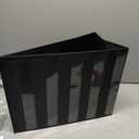 Essex Wares  1 Pack - 13" Wide x 17" Tall Tabletop Pocket Chart, Black - Double Sided with 5 Straps Each- Ultra-Durable Pocket Chart Stand for Classroom - Easy to Use, Reusable & Foldable