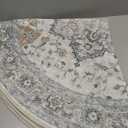 Safavieh Heritage Collection HG734A Handcrafted Traditional Oriental Light Blue and Ivory Wool Round Area Rug (8' Diameter)