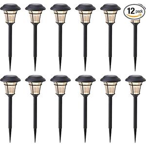 MAGGIFT 12 Pack Solar Pathway Lights Outdoor Solar Garden Lights for Patio, Yard, Driveway