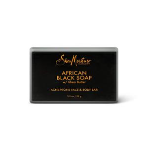 Sheamoisture Face and Body Bar for Oily, Blemish-Prone Skin African Black Soap Paraben Free 3.5 Oz  (Pack of 2)