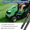 GICOOL GX20249 Mulching Mower Blades for John De ere 42 Inch L100, L110, L111, L118, LA100, LA105, Replaces OEM GX20249, GX20433, GY20567, M128485, 11/16" Round Center Hole