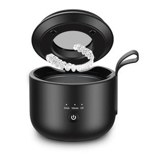 Portable Ultrasonic Cleaner for Dental Aligners - USB-C Rechargeable Travel Cleaner, Mini Ultrasonic Cleaner for Retainers, Jewelry, and Small Items On-the-Go