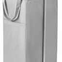 WOWLIVE 100L Rolling Laundry Hamper with Wheels Large Laundry Basket Organizer Laundry Cart with Steel Frame and Removable Bag Foldable Tall Dirty Clothes Hamper Dorm Room Storage for Bedroom (Grey)