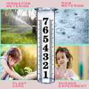7 Inch Plastic Rain Gauge Replacement Tube, Upgrade Freeze Proof Outdoor Rain Gauges Replacement Plastic Tube for Garden Yard Lawn, Crack Resistance Tube Best Rated, 2 pcs Tubes with 1 Clean Brush