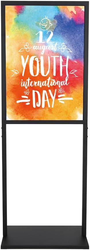 Sign Holder Stand, heavy Duty Pedestal poster stand for display,2228 inch slide-in double sided banner poster sign holder floor stand for indoor Display (2228)