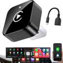 Wireless CarPlay Adapter 2026 Upgrade Mini Design, USB/USB-C Plug & Play Converts CarPlay to Wireless - Easy Use Fast Stable Connection Car Play for iPhone & Android