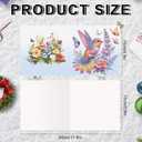 JZHYOAN 6Pcs DIY Animal Diamond Painting Cards Birthday Greeting Cards for Holidays Celebrations Diamond Art Card with Envelopes Crystal Arts Craft Gem Art Painting Mosaic Kit Butterfly Dragonfly Bird