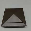 Fiberon 4x4 Pyramid Top Post Cap Halo Light - Simply Brown