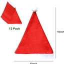 MNKXL Santa Hats Bulk for Adults,Christmas Hats Plus Size,Mens Womens Thickened Red Santa Claus Hat for Xmas Party