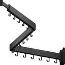 Clothes Drying Rack Wall Mounted,Drying Rack Clothing,Laundry Drying Rack,Wall Mount Clothes Hanger Rack,Laundry Rack Folding,Retractable Clothing Rack,Collapsible Clothes Hanging Rack (Hooks, Black)