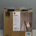 Umbra Estique Over The Door Coat Rack & Multi-Use Organizer, for Coats, Bags, Hats & More, White/Natural