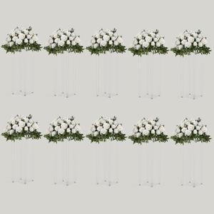 TEKXYZ 23.6-Inch Tall Acrylic Stands for Centerpieces, 10 Packs