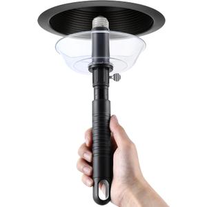 Saillong Broken Bulb Extractor, Light Bulb Changer for Standard Incandescent Broken Light Bulbs, Broken Light Bulb Removal Tool with Safety Shield Compatible with Standard Threaded Extension Pole