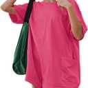 GTETKDE Rompers for Women Casual Workout Oversized Jumpsuits Athletic Loose Hot Shot Tee Romper with Pockets 2025 Clothes (XS)