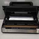 Nesco Deluxe Food VS12 Vacuum Sealer, 130 Watts, Kit Bags & Viewing Lid, Compact, Silver