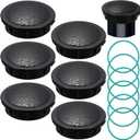 6 Pack Sprinkler Head Caps Compatible with Rain Bird 1800XC 1800 Series Spray Bodies, UV-Resistant ABS Replacement with O-Ring for Lawn Garden Sprinkler System Maintenance