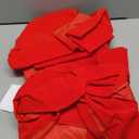 Janinka 2 Pcs 30 x 75 Inches Giant Christmas Velvet Bows for Front Porch Columns Extra Large Bows with Long Streamer Outdoor Pillar Christmas Porch Decor for Holiday Xmas Tree Decorations (Red)