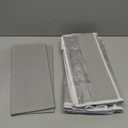 ULG 1 Pack Over Door Organizer with 5 Large Pockets 10 Mesh Side Pockets, 44 lbs Weight Capacity Hanging Storage Organizer with Clear Window for Kids Toys, Shoes, Diapers, Grey, 5 Layer