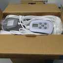 Sweetcrispy Heated Mattress Pad Queen Size (80×60″) – Dual Zone Electric Bed Warmer, 12 Adjustable Heat Settings, 12‑Hour Auto Shut‑Off, Machine Washable, ETL Certified