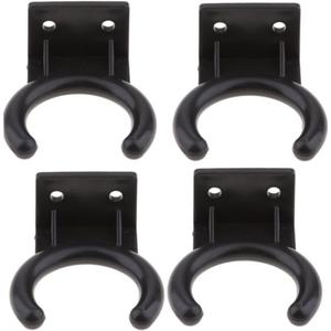 5 Count Wall Rack Hangers Black
