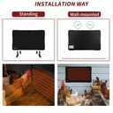 Chicken Coop Heater, 200W Brooder Heater for Chicks with 2 Temp Modes, Energy-Saving Light-Free Design, Multiple Installation Methods, ETL Certified, Suitable for Coops & Small Pets (PH200)